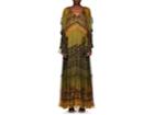 Alberta Ferretti Women's Abstract-print Silk Chiffon Gown
