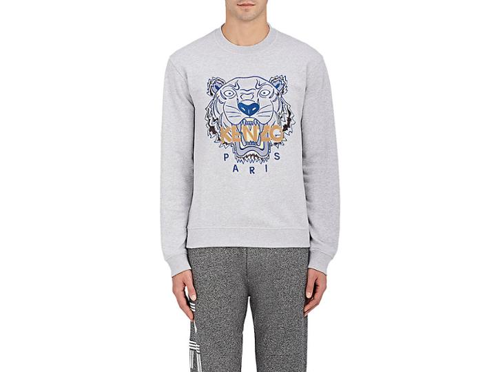Kenzo Men's Tiger Embroidered French Terry Sweatshirt
