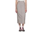 Fendi Women's Checked Wool Midi-skirt