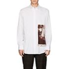 Oamc Men's Marrakesh-patch Cotton Shirt-white