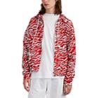 Prabal Gurung Men's Tiger-striped Cotton French Terry Hoodie - Red