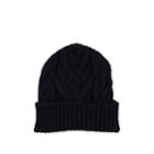 Thom Browne Men's Cable-knit Wool-mohair Beanie - Navy