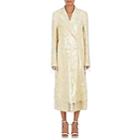 Calvin Klein 205w39nyc Women's Plastic-layered Floral Jacquard Coat-peach, Lime