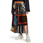 Kolor Women's Pleated Mixed-print Skirt