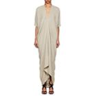 Rick Owens Women's Textured-weave V-neck Tunic-pearl