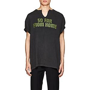 Off-white C/o Art Dad Men's So Far From Home Cotton T-shirt-black