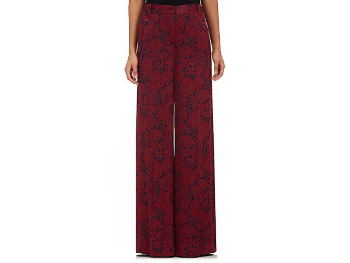 Erdem Women's Birte Floral Wide-leg Pants