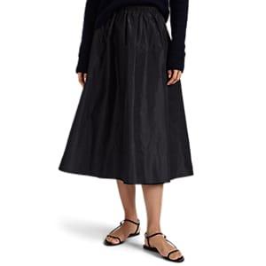 The Row Women's Tilia Silk Taffeta Full Skirt - Black