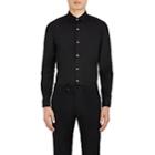Paul Smith Men's Cotton-blend Poplin Dress Shirt-black