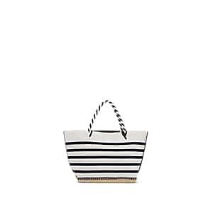 Altuzarra Women's Espadrille Small Suede & Leather Tote Bag - White, Navy