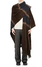 Marc Jacobs Fringed Poncho-brown