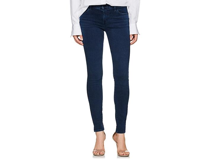 J Brand Women's 620 Super Skinny Striped Jeans