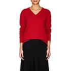 The Row Women's Maley Cashmere V-neck Sweater-bright Red