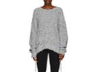 Helmut Lang Women's Distressed Cotton-blend Sweater