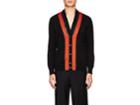 Givenchy Men's Embellished Cotton V-neck Cardigan