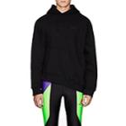 Martine Rose Men's Logo-embroidered Cotton Twisted Hoodie-black