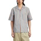 Acne Studios Men's Simon Striped Camp-collar Shirt - Beige, Tan