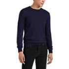 Isaia Men's Cashmere-silk Crewneck Sweater - Navy
