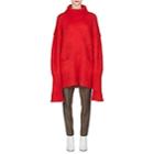 Maison Margiela Women's Mohair-blend Turtleneck Sweater-red