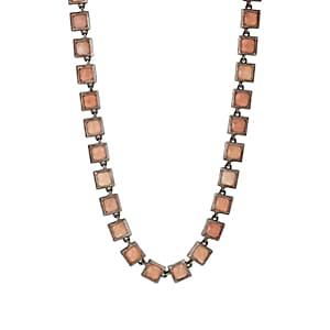 Nak Armstrong Women's Peach Moonstone Necklace-gold