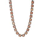 Nak Armstrong Women's Peach Moonstone Necklace-gold