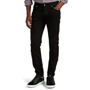 Isaia Men's Five-pocket Slim Jeans - Black