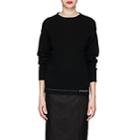 Prada Women's Logo-hem Cashmere Sweater-black