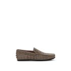 Tod's Men's Crocodile-stamped Leather Drivers - Sand