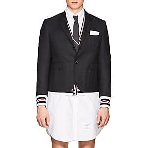 Thom Browne Men's Little Boy Worsted Wool Three-button Sportcoat - Charcoal