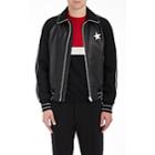 Givenchy Men's Star-appliqud Leather Bomber Jacket - Black