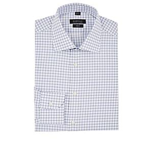 Barneys New York Men's Checked Cotton Poplin Shirt - Blue