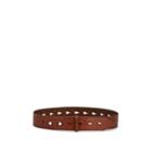 Isabel Marant Women's Marcia Perforated Leather Belt - Brown