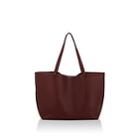 The Row Women's Park Leather Tote Bag - Maroon