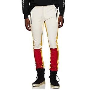 Fear Of God Men's Colorblocked Jersey Track Pants - Cream