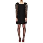 Valentino Women's Puff-sleeve Wool-silk Cocktail Dress-black