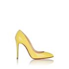 Christian Louboutin Women's Pigalle Follies Patent Leather Pumps - Yellow Queen