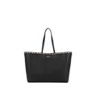 Valentino Garavani Women's Rockstud Leather & Canvas Tote Bag - Black