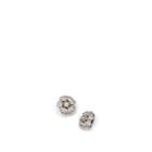 Stazia Loren Women's 1960s Diamant Floral Clip-on Earrings - Silver