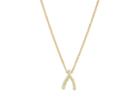 Jennifer Meyer Women's Wishbone Charm Necklace