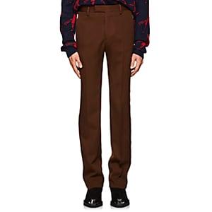 Calvin Klein 205w39nyc Men's Striped Wool Trousers-brown