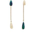 Pamela Love Fine Jewelry Women's Raindrop Ear Jackets-green