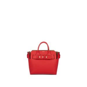 Burberry Women's Belted Small Leather Bag - Red