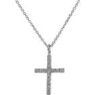 Ileana Makri Women's Diamond & White Gold Cross Pendant Necklace