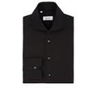 Cifonelli Men's Cotton Poplin Dress Shirt - Black