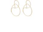 Hirotaka Women's Yellow Gold Wire Hoop Earrings