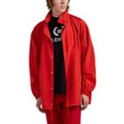 Balenciaga Men's Logo Tech-taffeta Coach's Jacket - Red