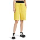 Alexanderwang.t Women's Cotton Fleece Basketball Shorts - Yellow