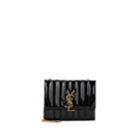 Saint Laurent Women's Monogram Vicky Patent Leather Chain Wallet - Black