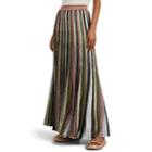 Missoni Women's Pleated Striped Metallic Maxi Skirt