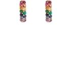 Carbon & Hyde Women's Rainbow Boom Huggie Hoop Earrings - Rose Gold